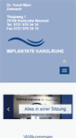 Mobile Screenshot of implantate-karlsruhe.de
